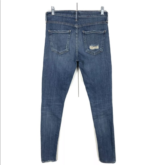AGOLDE DISTRESSED HIGH RISE SKINNY JEANS SIZE 27 - Picture 2 of 7